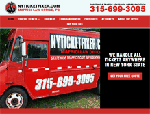 Tablet Screenshot of nyticketfixer.com